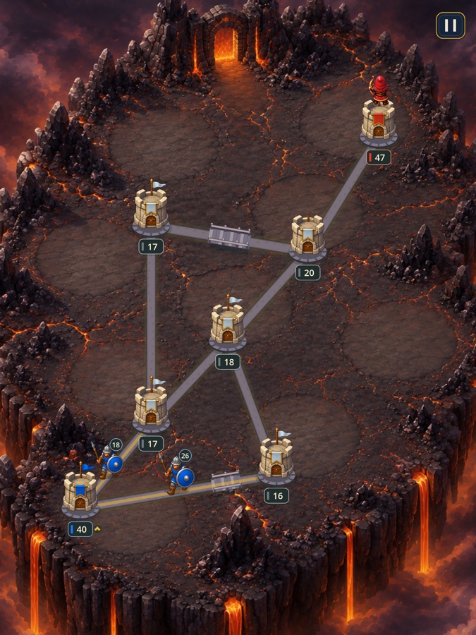 LeapWar lava battlefield